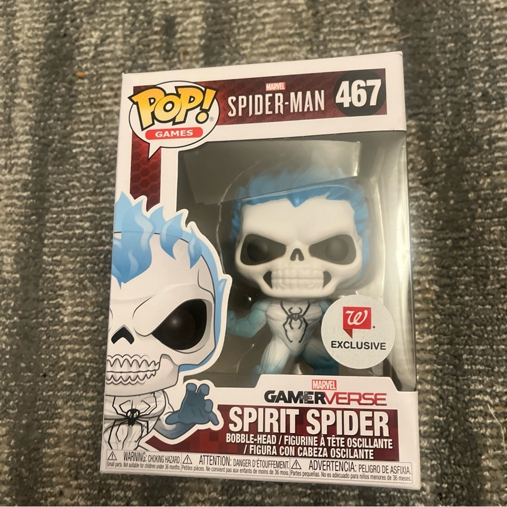 Funko Spirit Spider with Blue and White Colors